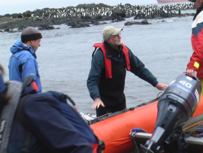Landing on Macquarie Island, Australia